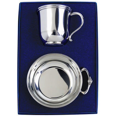 Images Baby Cup and Porringer Gift Set, Pewter
