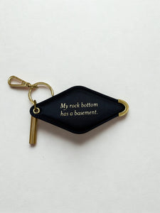 Key Fob - My Rock Bottom Has A Basement