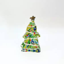 Lauren Dunn Bright Green Tree Adorned, Bitty