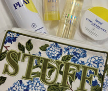 Load image into Gallery viewer, &quot;Stuff&quot; Hydrangeas Cosmetic Bag