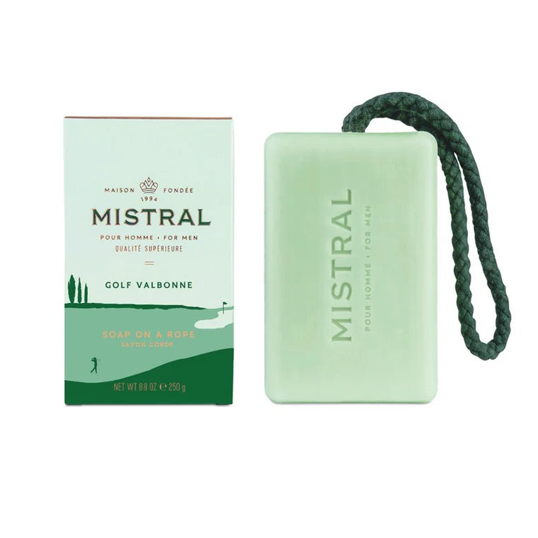 Mistral Men's Bar Soap Rope - Golf Valbonne