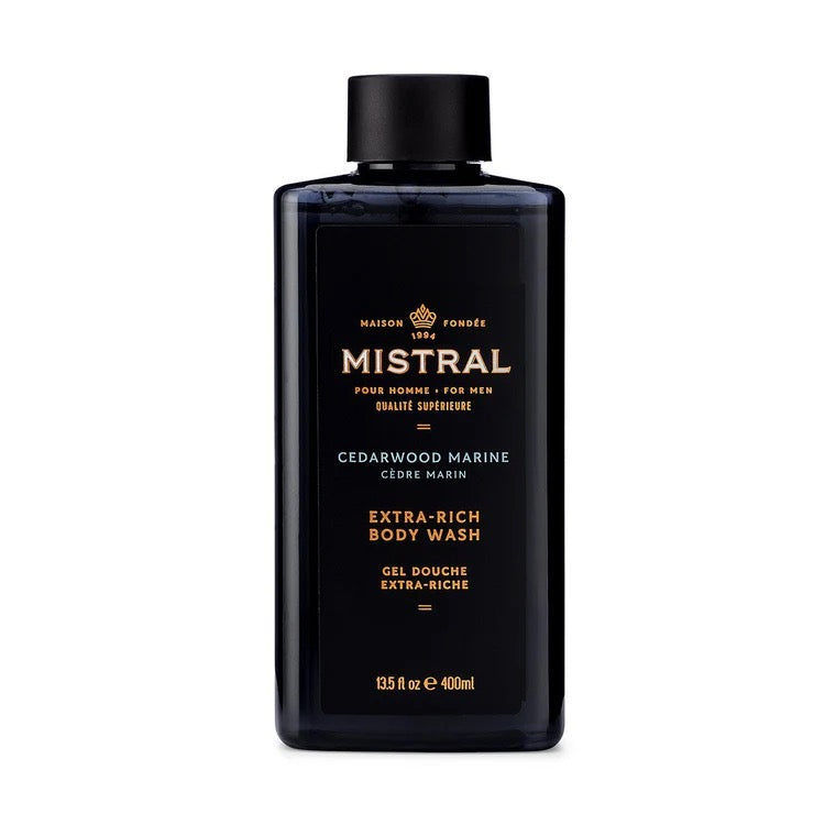 Mistral Men's Body Wash - Cedarwood Marine