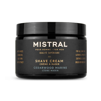Mistral Men's Shave Cream - Cedarwood Marine
