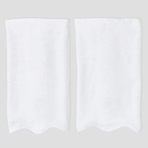 Scallop Bath Hand Towels (pair)