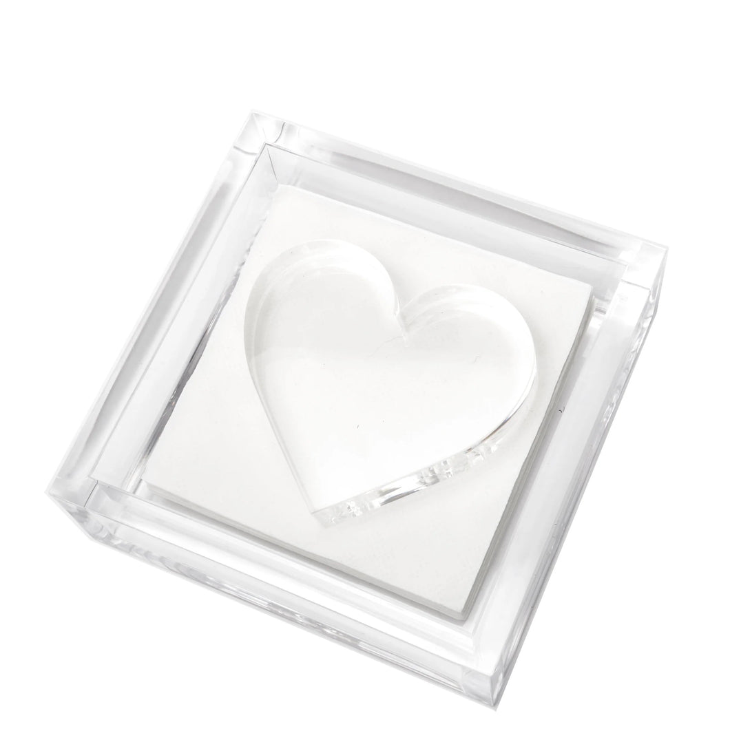 Cocktail Napkin Holder - Heart