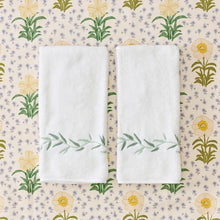 Load image into Gallery viewer, Willow Embroidered Hand Towels (pair)