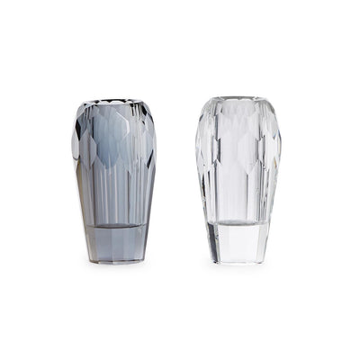 Faceted Crystal Bud Vase - Clear
