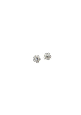 Mother of Pearl Chinoiserie Blossom Flower Studs