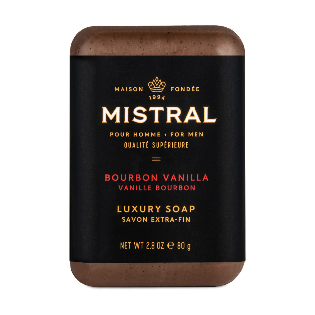 Mistral Men's Travel Bar Soap - Bourbon Vanilla