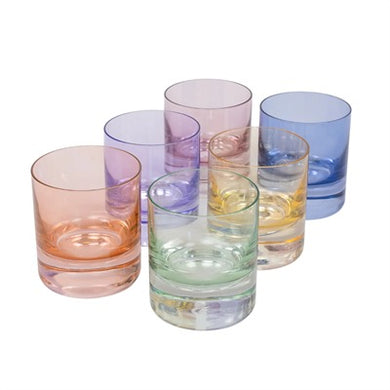 Colored Rocks Glasses (Set of 2)
