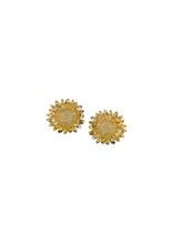 Load image into Gallery viewer, Petite Embellished Golden Sunflower Studs