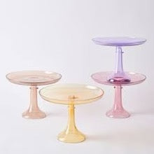 Colored Glass Cake Stand