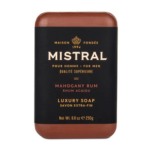 Mistral Men's Bar Soap - Mahogany Rum