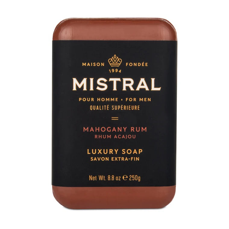 Mistral Men's Bar Soap - Mahogany Rum