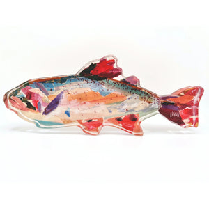 Rainbow Trout Acrylic Block