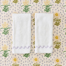 Load image into Gallery viewer, Wave Embroidered Hand Towels (pair)