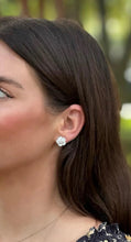 Load image into Gallery viewer, Mother of Pearl Chinoiserie Blossom Flower Studs