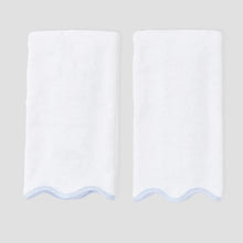 Load image into Gallery viewer, Scallop Bath Hand Towels (pair)