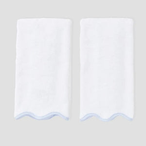 Scallop Bath Hand Towels (pair)