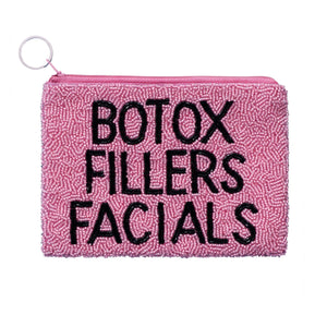 "BFF" / "BOTOX FILLERS FACIALS" Oversized Coin Purse