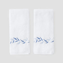 Load image into Gallery viewer, Willow Embroidered Hand Towels (pair)