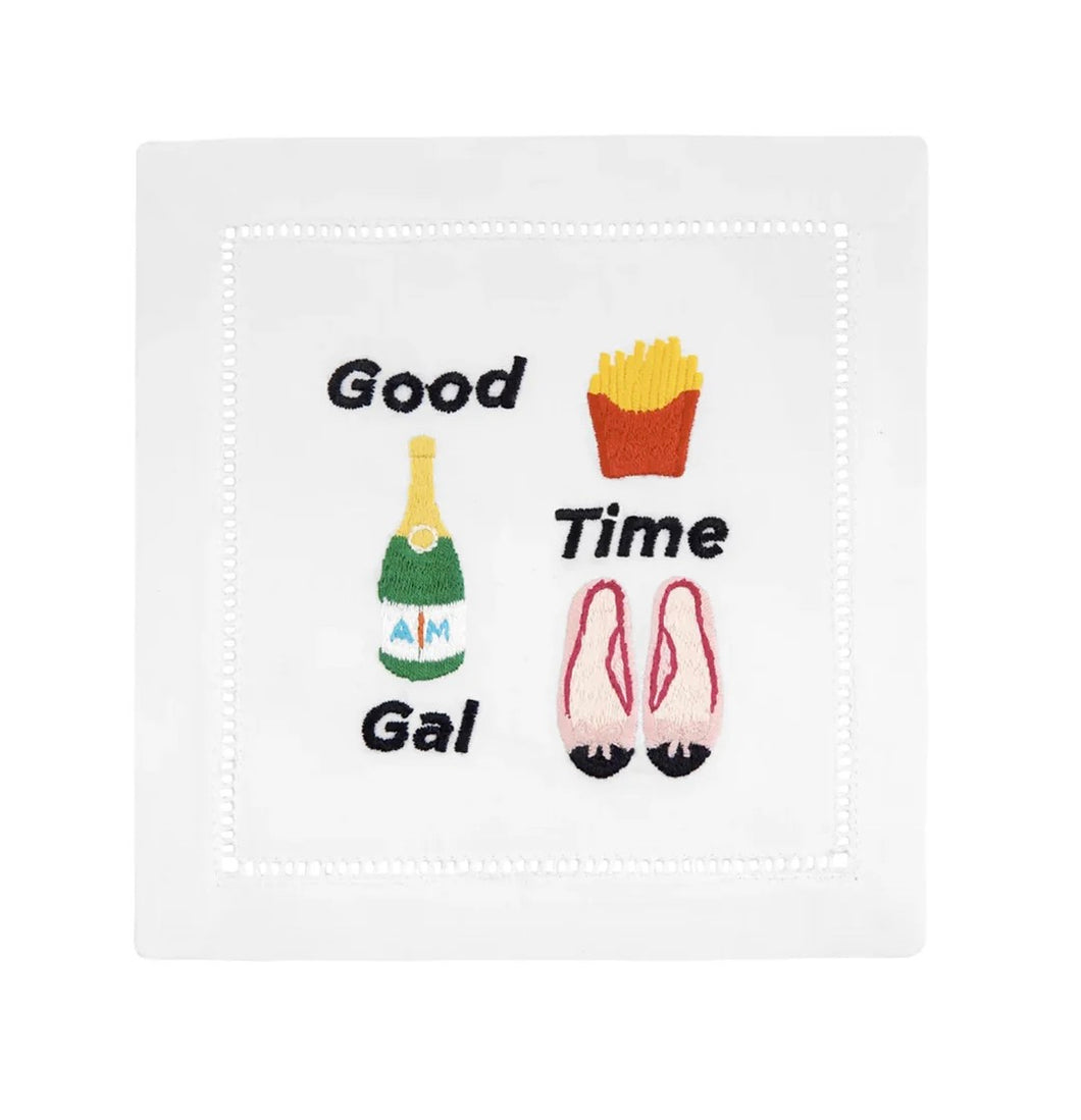 August Morgan 'Good Time Gal' Cocktail Napkins