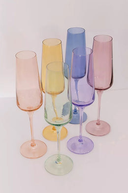 Colored Champagne Flutes