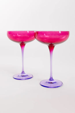 Colorblock Champagne Coupe Set