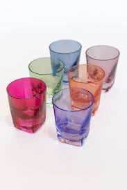 Colored Glass Shot Sets (6 qty.)