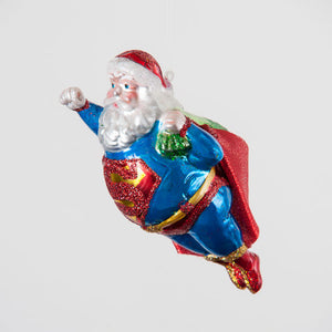 Super Santa Ornament - 5.5 Inches