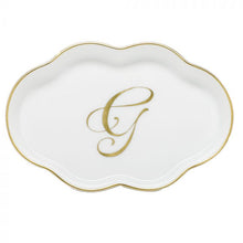 Load image into Gallery viewer, Scalloped Tray With Monogram