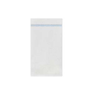 Papersoft Napkins Light Blue Fringe Guest Towels  (Pack of 20)