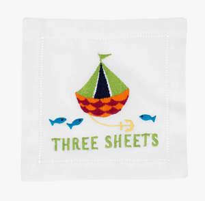 Three Sheets Cocktail Napkins - Set of 4