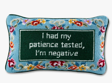 Patience Needlepoint Pillow