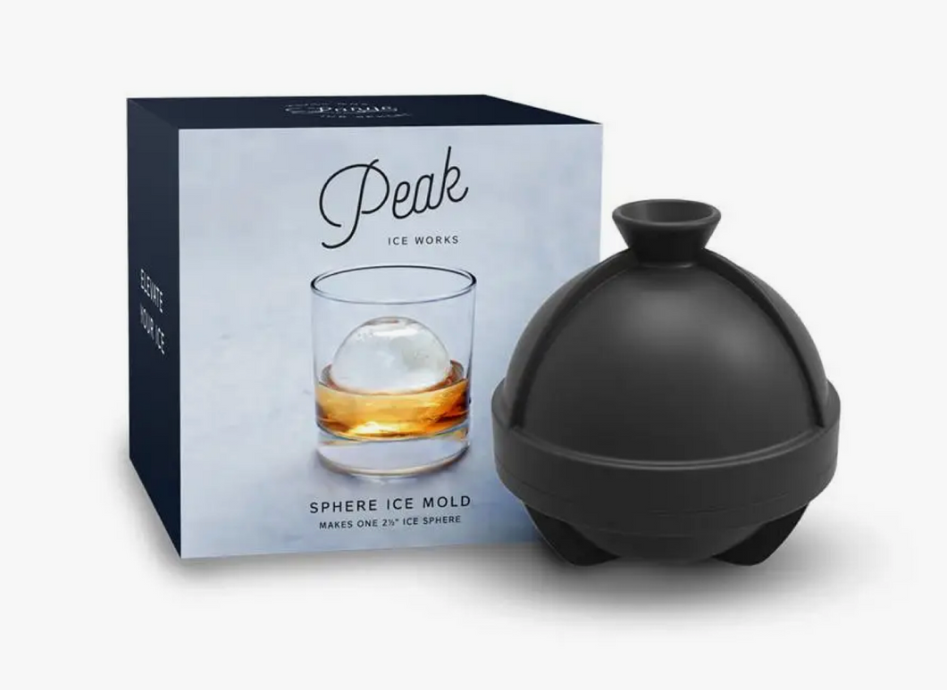 Peak Single Sphere Reusable Silicone Cocktail Ice Mold