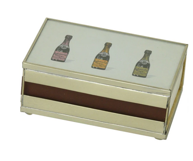 Three Champagne Bottles Matchbox