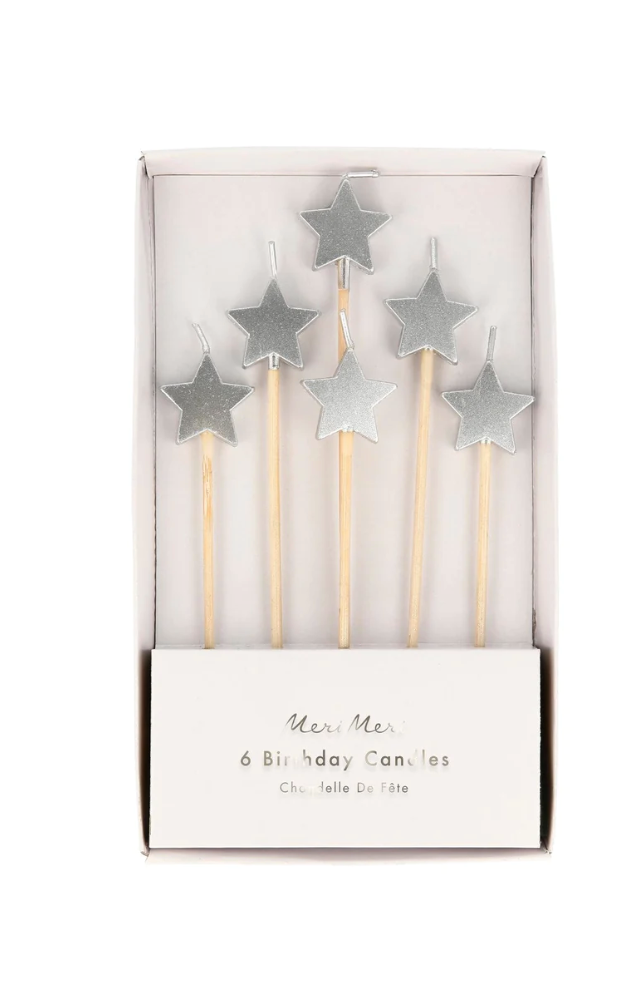 Silver Star Candles