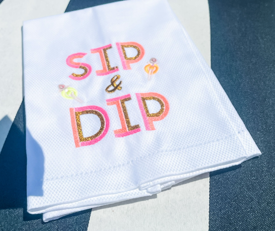 Sip and Dip Guest Towel