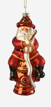 Santa Firehose Ornament