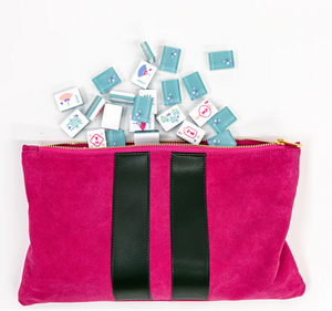 Suede Tile Bag