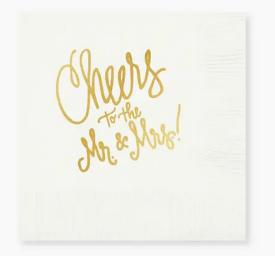 Cheers to Mr. & Mrs. | Napkins