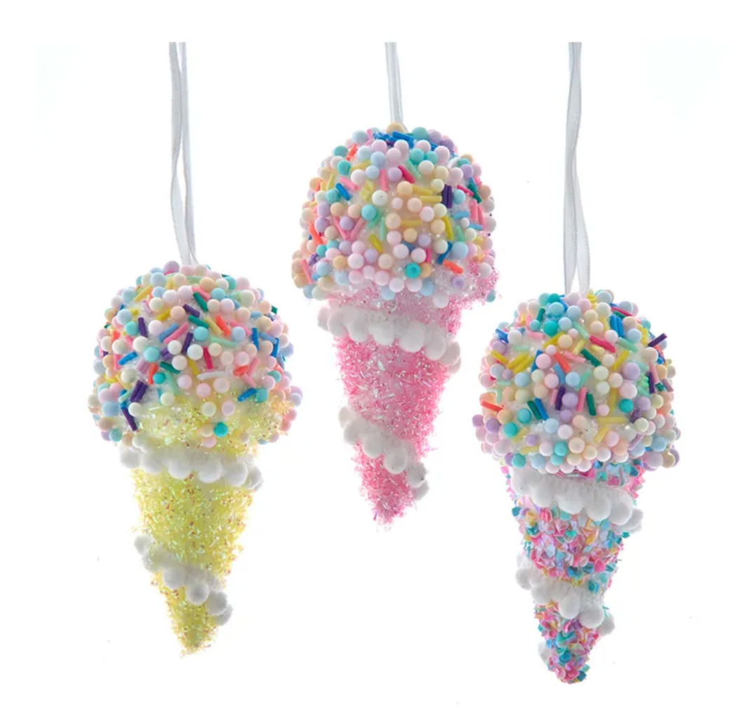 Pastel Ice Cream Ornament