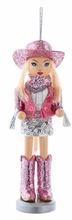 Load image into Gallery viewer, 6&quot; Honky Tonk Cowgirl Nutcracker Ornaments