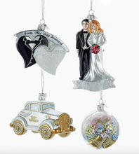 Load image into Gallery viewer, Noble Gems Wedding Boxed Glass Ornaments