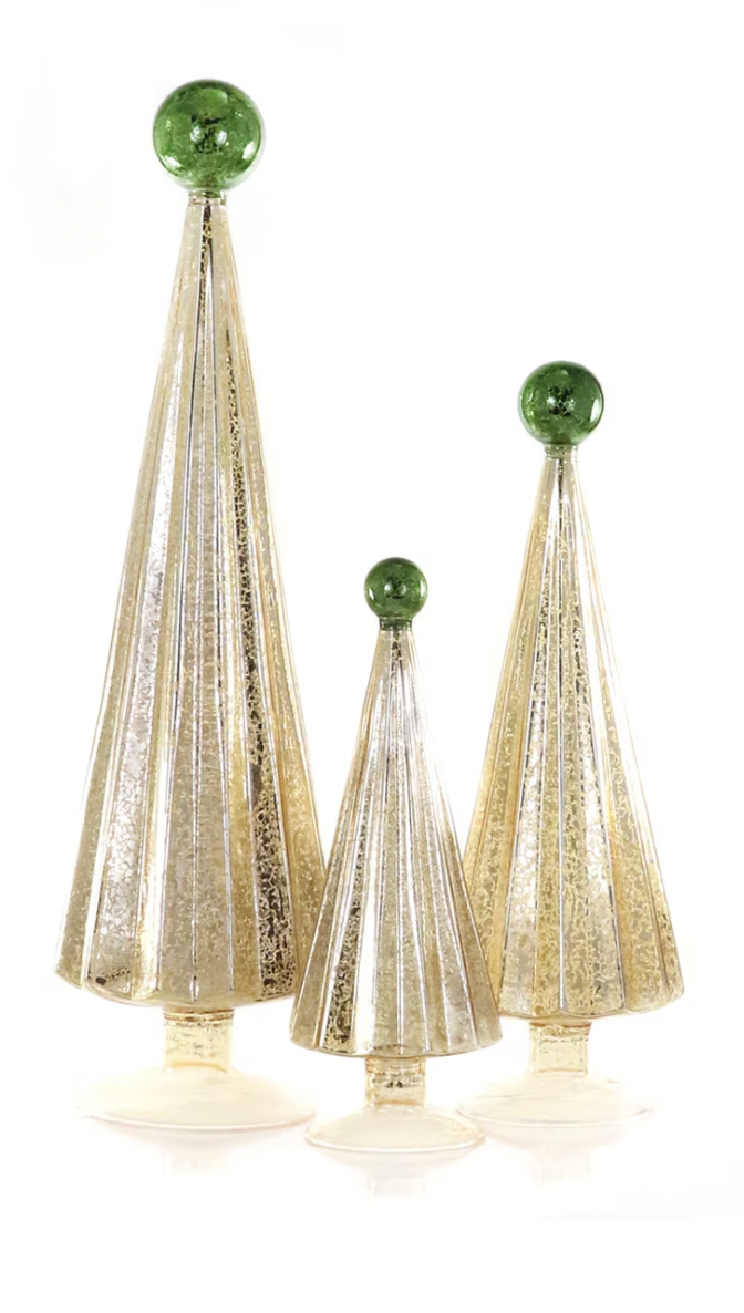 Pleated Tree - Gold/Green