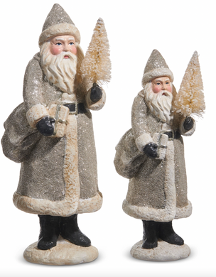 Glitter Vintage Santas