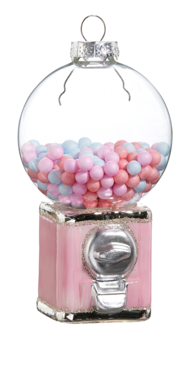 Pink Gumball Machine Ornament