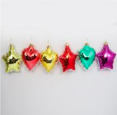 Balloon Ornament Heart/Star Asstd.