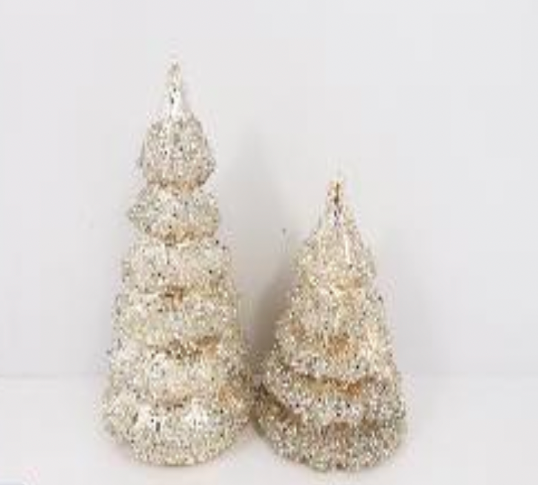 Glittered Glass Layered Tree