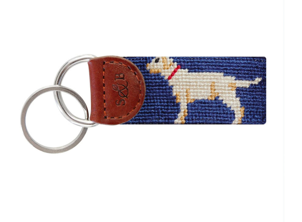 Yellow Lab Key Fob (Classic Navy)